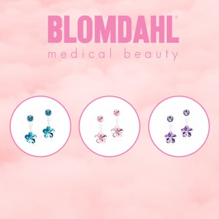 Blomdahl ต่างหู Pendent Flower ขนาด 4/6mm. มีให้เลือก 3 สี