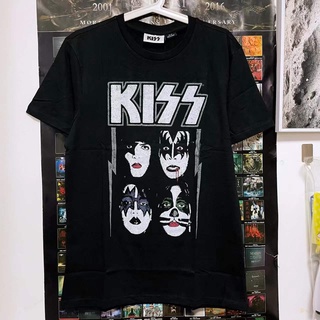 เสื้อยืดคอกลมเสื้อยืดคอกลมเสื้อวง Kiss  SP-333 (แขนยาว)  เสื้อวงดนตรี เสื้อวงร็อค เสื้อนักร้องS-3XLS-4XL