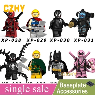 Super Heroes Minifigures Pink Deadpool Building Blocks Toys KT1004 XP028 029 030 031 032 033 034 035