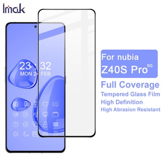 Origina Imak ZTE Nubia Z40S Pro 5G กระจกนิรภัย HD กาวเต็ม ฟิล์มกันรอยหน้าจอ