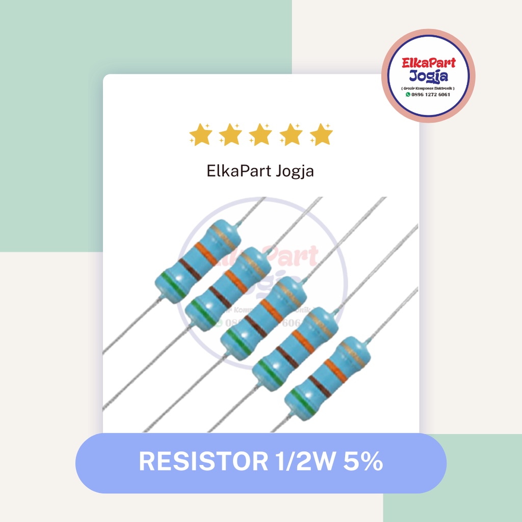 REISTOR 1/2W 5% 22K Ohm 27K Ohm 30K Ohm 33K Ohm 39K Ohm Resistor ฟิล์มโลหะ
