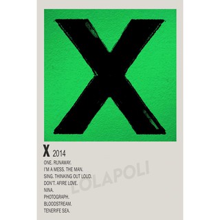 โปสเตอร์ ลายปกอัลบั้ม X ศิลปิน Ed Sheeran