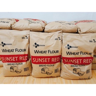 แป้งขนมปังเกาหลี Sunset Red Bread Flour แป้งขนมปัง กระสอบ 22.5 กิโลกรัม