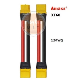 [[ส่งจากไทย]] Connector Plug XT60 Amass to XT60 Amass with Housing Sheath, 12awg Silicone Rubber Cable
