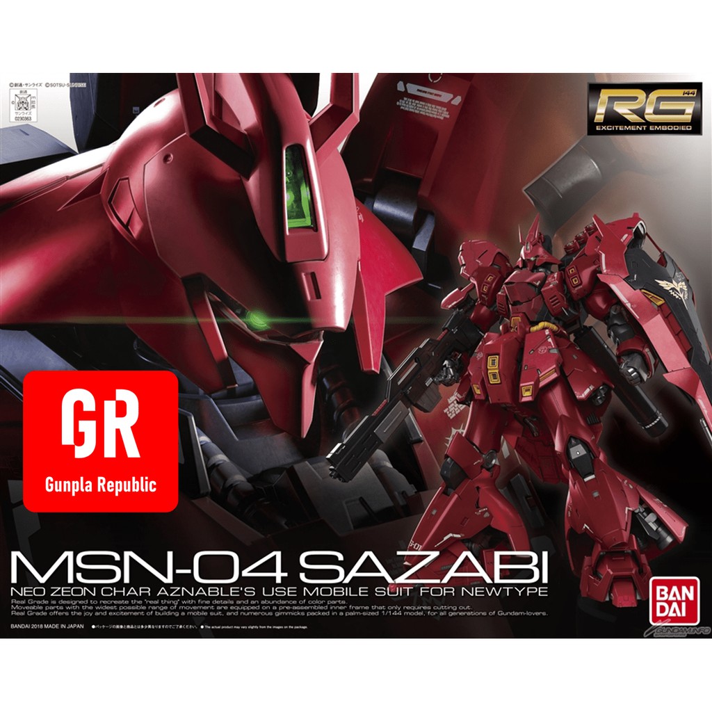 RG Sazabi Bandai 1/144