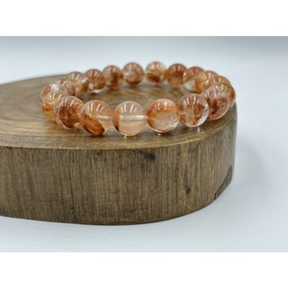 orange sunstone beaded bracelet  สร้อยข้อมือลูกปัดหินซันสโตนสีส้ม