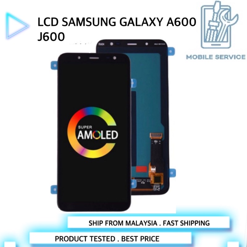 Samsung Galaxy J6 2018 J600 / A6 2018 A600 จอแสดงผล Lcd Digitizer (AA/OLED)