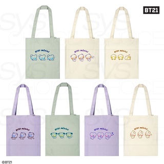 BTS BT21 Official Authentic Goods Canvas Eco Bag minini Ver