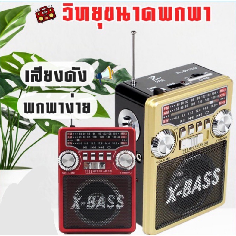 วิทยุ วิทยุธรรมะ วิทยุคลาสสิค วิทยุขนาดพกพา เครื่องเล่นวิทยุ วิทยุพกพา วิทยุFM AM/USB / MP3 /SDCARD วิทยุUSB รุ่น PL-001