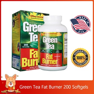 (Exp.10/2024)Green Tea Fat Burner 200 FAST-ACTING LIQUID SOFTGELS