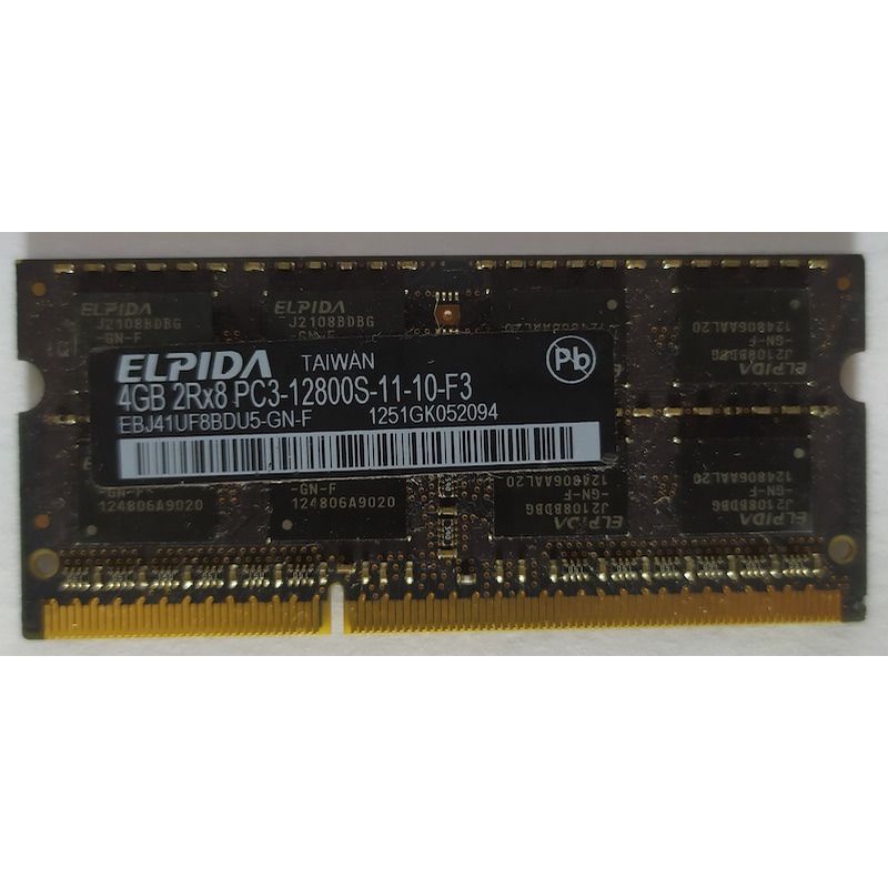 RAM 4GB ​ELPIDA PC3-12800S EBJ41UF8BDU5-GN-F 1251GK052094 132635FE