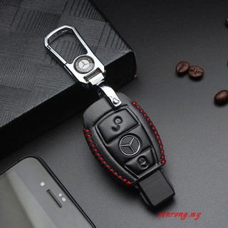 เคสกุญแจรีโมทรถยนต์ แบบหนัง สําหรับ mercedes-benz e200LW203 W210 W211 W204 C E S Cls Clk Cla Slk Classe A180 A200 A260 A AMG