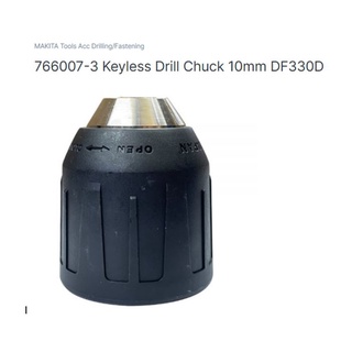 Makita service part  keyless drill chuck part no. 766007-3 for model Df330Dอะไหล่หัวจับดอก 3หุน รุ่น DF330D ยีห้อ มากีต้