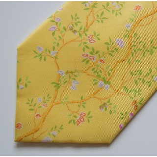 เนคไทแบรนด์เนมมือสอง Jim Thompson Men’s Necktie ลายตอกไม้