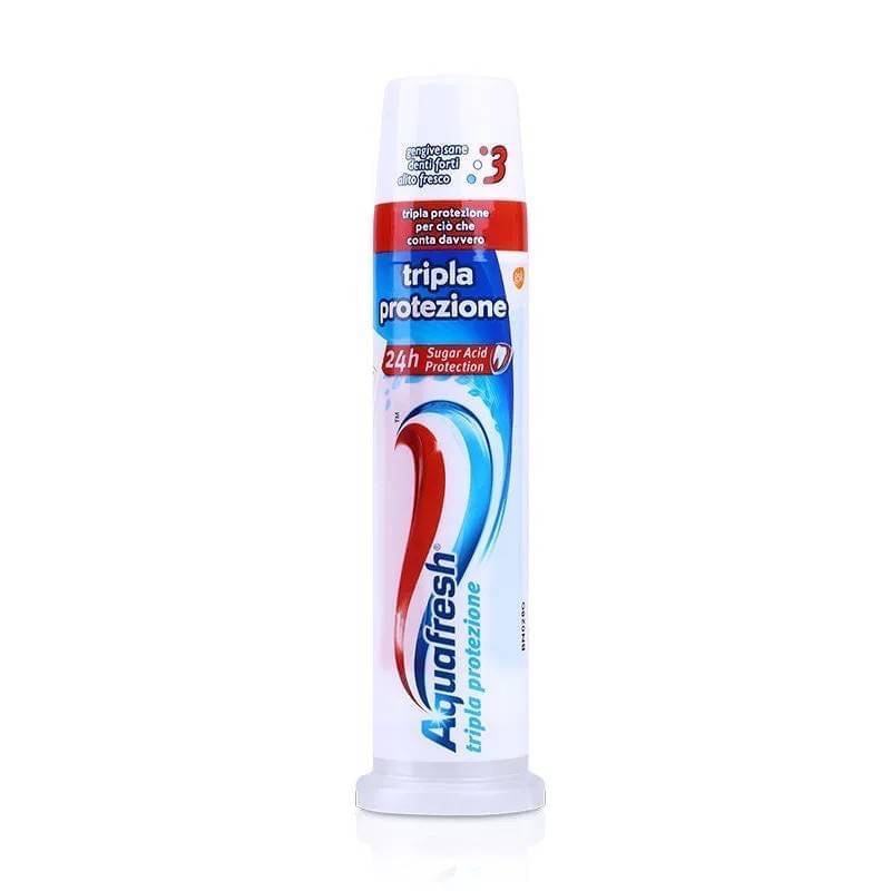 ยาสีฟัน Aquafresh สูตร Tripla Protezione (Triple protection) ขนาด 100 ml.