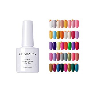 ส่งด่วน จากกทม สีเจล ยาทาเล็บเจล Charzieg 7.3 ml. ของแท้ สีเจลทาเล็บ สีเจลกากเพชร สีเจลทาเล็บเจล ยาทาเล็บเจลกลิตเตอร์ ยาทาเล็บสีเจล สีเจลต้องอบ [H001-H040] @nailspop