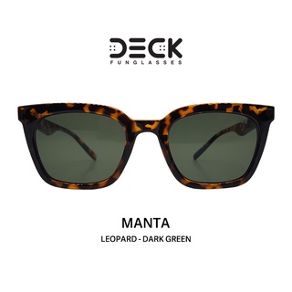 DECK แว่นตากันแดด รุ่น MANTA - LEOPARD ของแท้ ประกันศูนย์ 1ปี