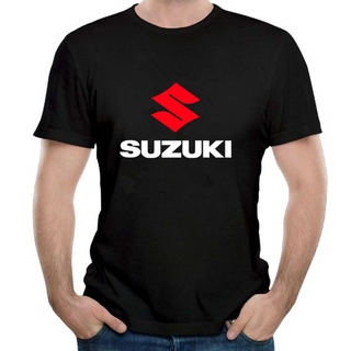 เสื้อยืดแขนสั้นผ้าฝ้าย 100 % พิมพ์ลาย Suzuki Logo Summer สําหรับผู้ชาย