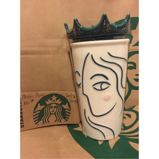 Starbucks Crown Lid Anniversary Collection White DW Traveller (12oz)