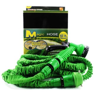 2Home-สายยางยืดหดอัตโนมัติ 3 เท่า เกรด A 50 ฟุต (สีเขียว)