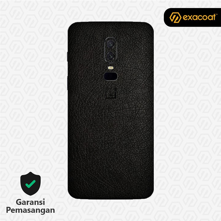 [EXACOAT] OnePlus 6 3M Skins Leather สีดํา