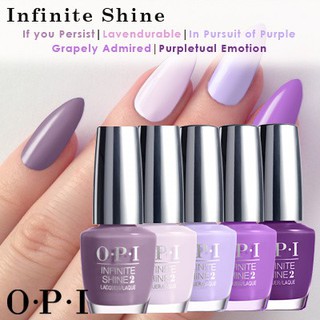 OPI Infinite Shine - If you Persist / Lavendurable / In Pursuit of Purple / Grapely Admired / Purpletual Emotion โทนม่วง