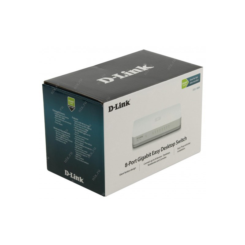D-Link 8 port Gigabit Easy Desktop Switch DGS-1008A