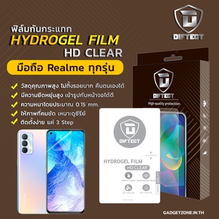 [2แผ่นคุ้มกว่า] ฟิล์มไฮโดรเจลใส Realme Diftect Hydrogel HD Clear Realme C35/C11 2021/GT 5G/Narzo 30/8/8 Pro/X7 Max 5G