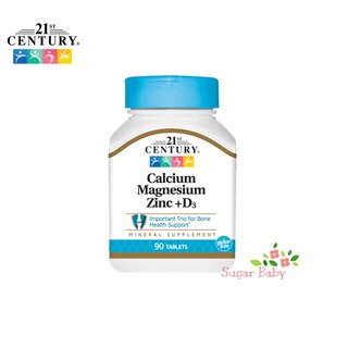 21st Century Cal Mag Zinc + D3 90 Tablets