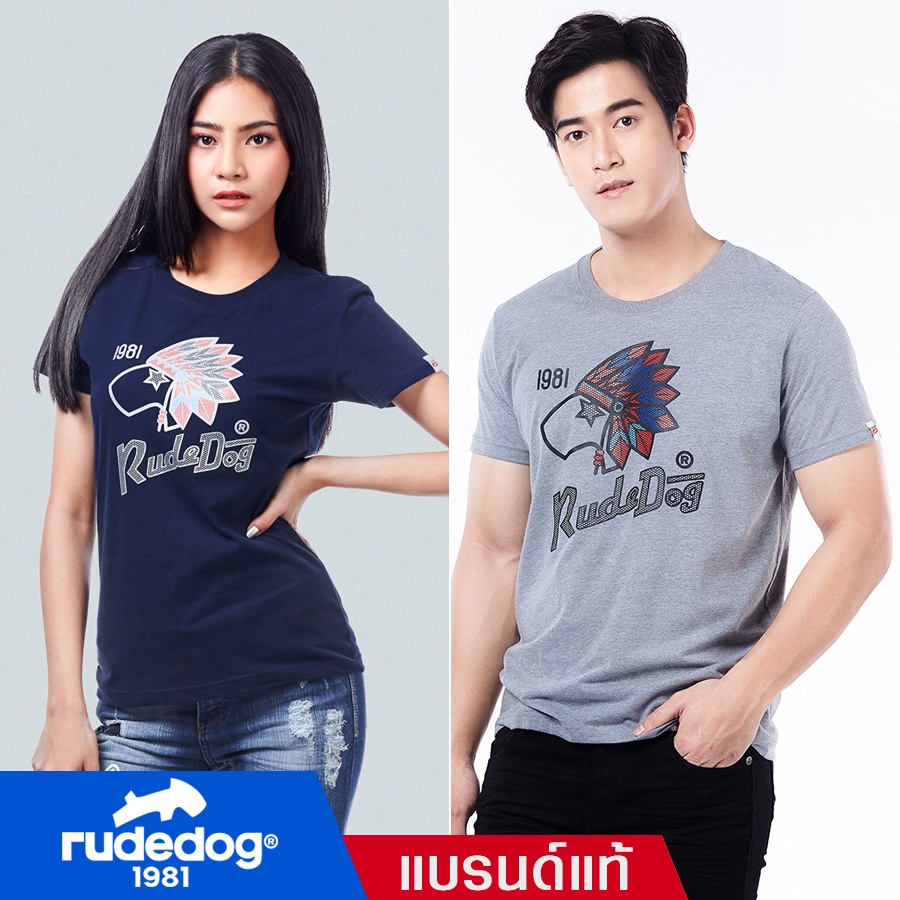 rudedog® เสื้อยืดผู้ชาย เสื้อยืดผู้หญิง รุ่น Indian ของแท้ 100%