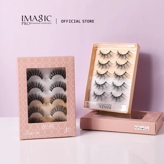 Imagic ขนตาปลอม 3D กันน้ํา ติดทนนาน 5 คู่