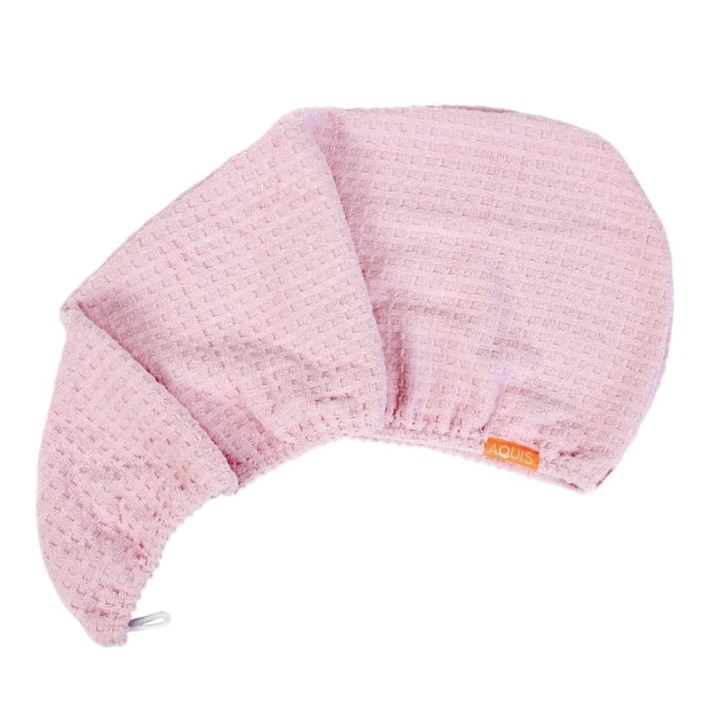 AQUIS Rapid Dry Waffle Hair Turban สี blush ของใหม่ ของแท้ พร้อมส่ง