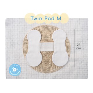 Twin Pad M (23 cm) ผ้าอนามัยซักได้ รุ่นไร้กระดุม สำหรับวันมาน้อย non-waterproof