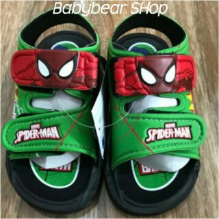 #รองเท้ารัดส้นเด็ก  ลาย สไปเดอร์แมน Spider-Man ราคา 149.- บาท