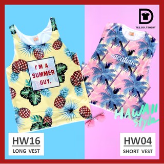 TEE.DD.TSHIRT เสื้อกล้าม SUMMER GUY &amp; VACATION มีให้เลือก 2 ทรง ใส่ได้ทั้ง ผู้ชายและผู้หญิง ผ้านุ่ม สกรีนด้านหน้าเต็มตัว