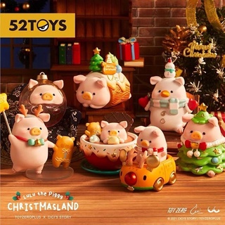 ★Hgtoys★[Optional] [ ] ของเล่นตุ๊กตา LULU Pig Christmas Town Series Mystery Box 52 ของเล่นสําหรับเด็ก