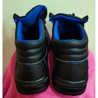 รองเท้าเซฟตี้ หัวเหล็กพื้นเหล็ก สีน้ำเงินด้านใน ข้อเตี้ย/ข้อสูง Size 36-48