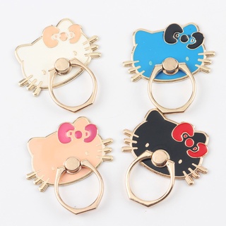 New Cartoon Kitty Cute Cat Head Shaped Four Colors Mobile Phone Ring Holder Desktop Phone Bracket