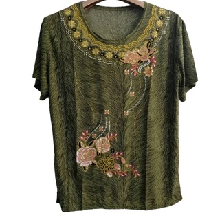 เสื้อคอกลมผ้าพริ้ว เสื้อผู้ใหญ่