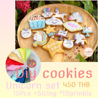 Diy cookies unicorns set 15pcs