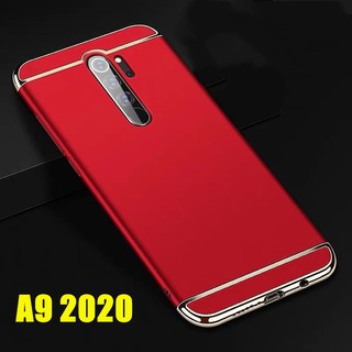 Case OPPO A9 2020 เคสออฟโบ้ เคสกันกระแทก เคส Oppo A92020 เคสประกบหัวท้าย เคสประกบ3ชิ้น แบบไม่หนา สีเมทัลลิค