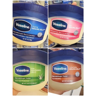 EXP.10/2024 USA *ขนาดJumbo Size368g-450ml* Vaseline Pure Petroleum มี4กลิ่น1.Original 2.Baby Jelly ml 368g #วาสลีน