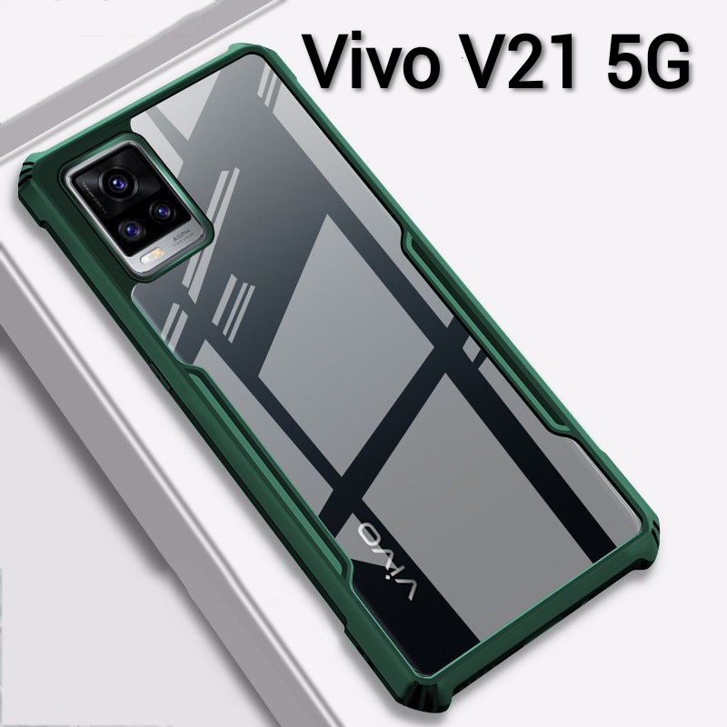 T1X(พร้อมส่งในไทย)เคสกันกระแทกขอบสีหลังใสVivo T1 5G/T1X/Y33T/ V23 5G/V23E 5G/Y21T/Y21 2021/Y33S/V21 5G