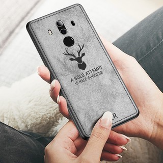 เคส Huawei Mate 20 X Case 30 10 Pro Nova 2i 3i 3i 5T 7i Cover TPU Silicone Bumper Canvas Deer ซองมือถือ เคสเคสโทรศัพท์มือถือพิมพ์ลาย Deer สําหรับ Huaweinova Mate20 Mate20X Case Mate30 Mate10 Nova2i Nova3i Nova7i Nova5t Nova3e ซองมือถือ