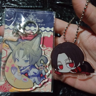 ลิขสิทธิ์แท้ พวงกุญแจเนื้อ อคิลิค อนิเมะ Touken nyanbu ป่วยดาบ Anime Cartoon Japan