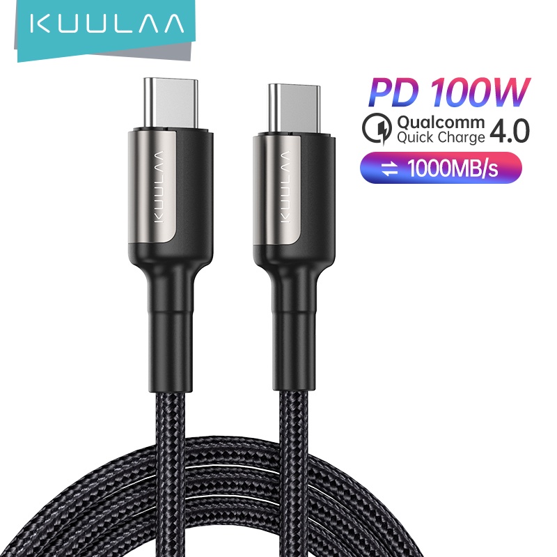 KUULAA CC สายเคเบิลข้อมูลประเภท C 5a สายชาร์จโทรศัพท์มือถือ Pd100w Usb2.0 สายส่งข้อมูลสําหรับ Huawei