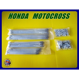 ซี่ลวด รถวิบาก - HONDA MOTOCROSS  F-R SPOKE SET