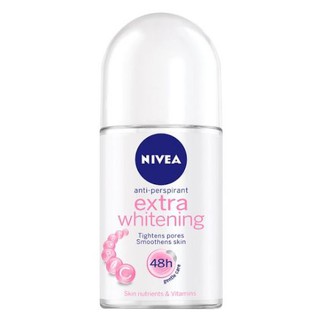 Nivea นีเวีย เอ็กซ์ตร้า ไวท์เทนนิ่ง โรลออนลดเหงื่อและระงับกลิ่นกาย 25ml