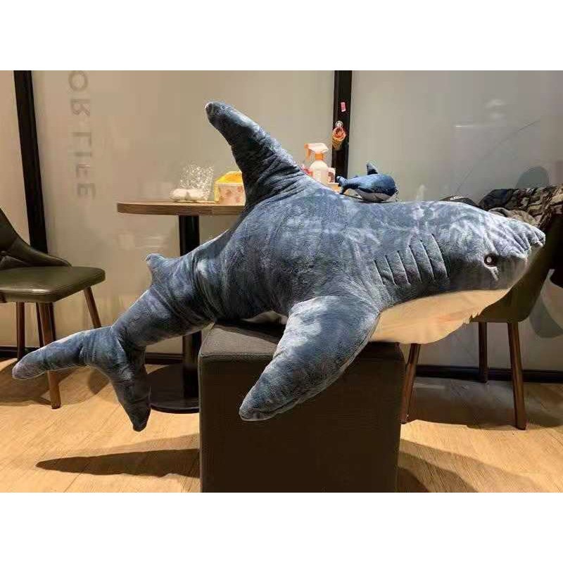 ❤[จัดส่งฟรี!] 140/160cm Shark Shark Shark Shark Doll Doll Doll หมอนกอดหมอนหมอนยาวหมอนหนีบขาหมอนกอดหม