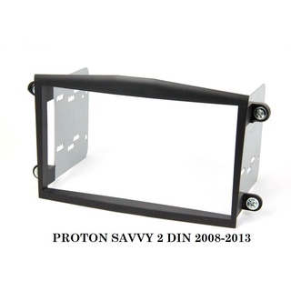 หน้ากากวิทยุ PROTON SAVVY ปี2008-2013สำหรับเปลียนเครื่องเล่น7"2DIN_18cm.